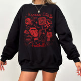 KC Doodle Football Sweatshirt
