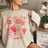KC Doodle Football Sweatshirt