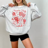 KC Doodle Football Sweatshirt