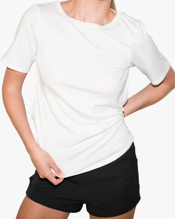 Chiara Backless Top – Black / White / Navy (Limited Edition)