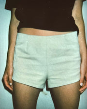 Karolina Mini Shorts – Sandy Beige / Black / Grey