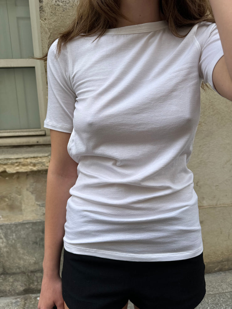 Chiara Backless Top – Black / White / Navy (Limited Edition)