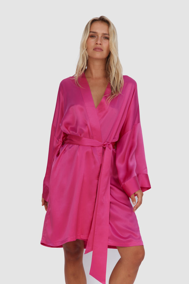Opulence Robe | Fuchsia