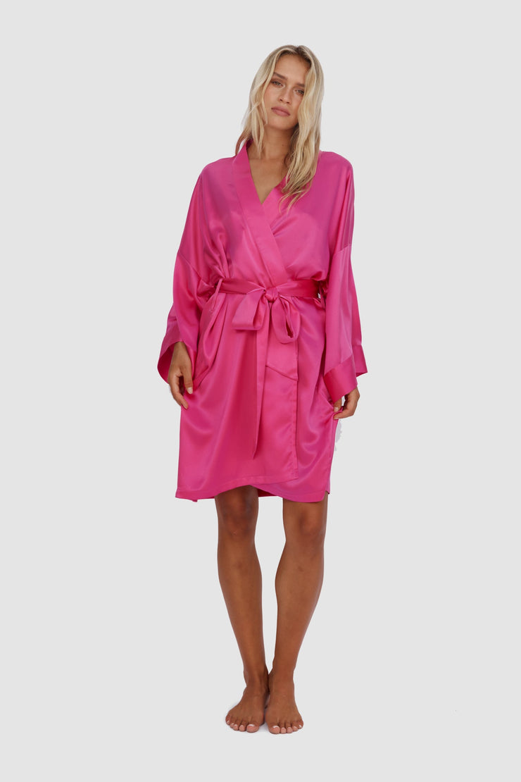 Opulence Robe | Fuchsia