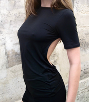 Chiara Backless Top – Black / White / Navy (Limited Edition)
